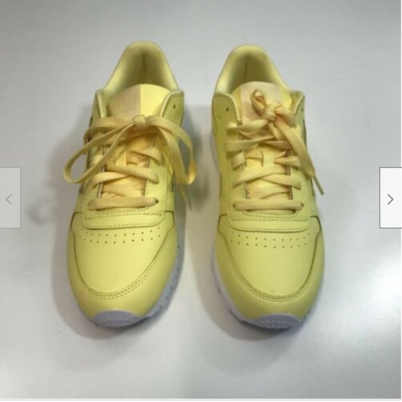 yellow reebok womens